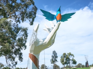 sculpture, galvanized steel, damian vick