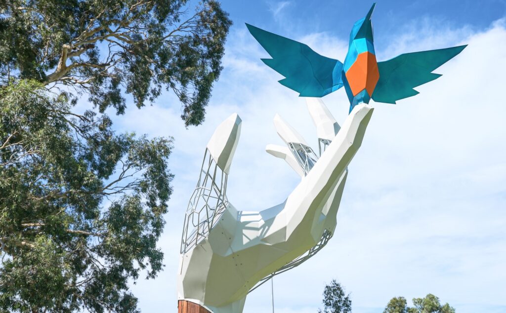 sculpture, galvanized steel, damian vick